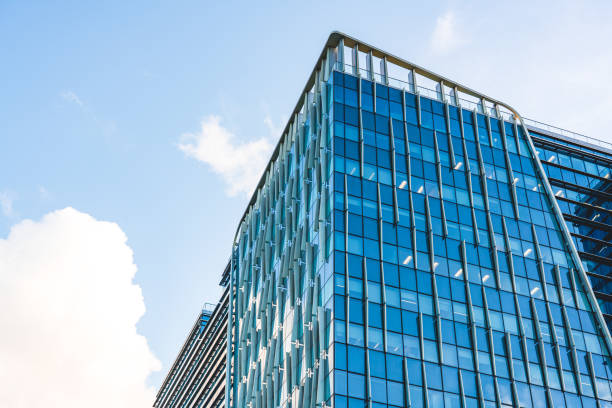 istock Corporate building in financial district 1340587709