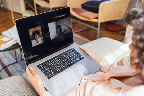 istock An Anonymous Woman Talking on Video Call with Friend 1340589303