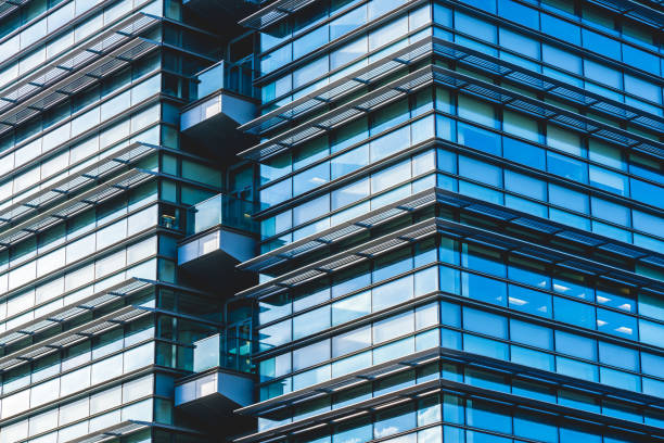 Corporate building in financial district