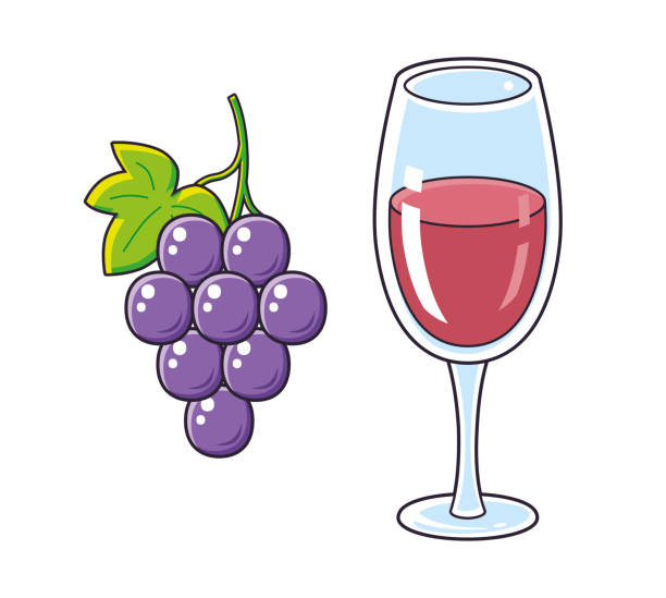 Cartoon Of A Red Wine Illustrations, Royalty-Free Vector Graphics & Clip  Art - iStock