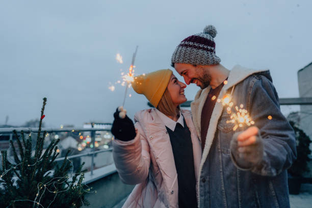 istock Celebrating Christmas on a rooftop terrace 1340598116