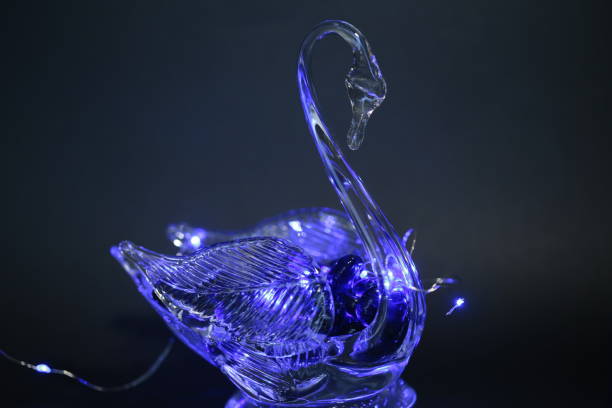 istock Glass swan ornament 1340599923