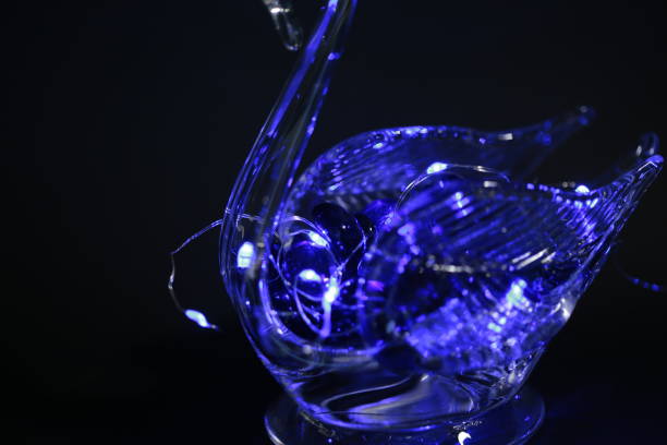istock Part of a glass swan 1340599926