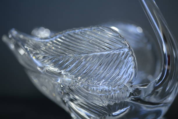istock Swan glass ornament - wings 1340600486