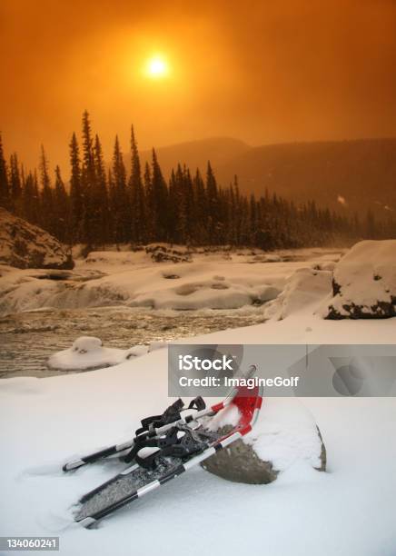 Snowshoes I Słońca - zdjęcia stockowe i więcej obrazów Alberta - Alberta, Bez ludzi, Biały