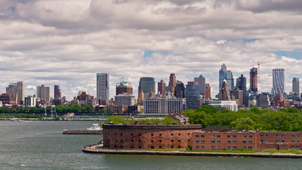 istock Governors Island and Brooklyn Waterfront- Aerial 1340602410