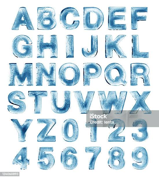 Alfabeto De Hielo Foto de stock y más banco de imágenes de Hielo - Hielo, Texto, Letra del alfabeto