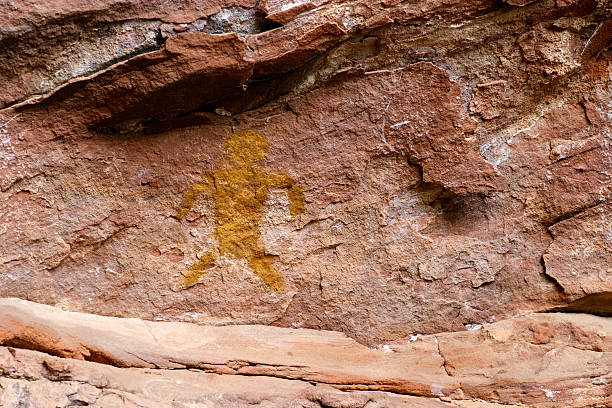 arte rupestre - cave painting indigenous culture american culture art imagens e fotografias de stock
