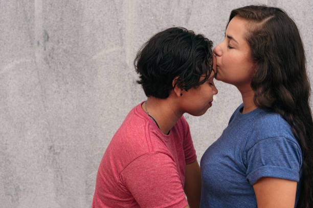 istock Cute Lesbian Couple Enjoys 1340614109
