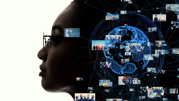 istock AI (Artificial Intelligence) concept. Digital contents. Social networking service. Streaming video. communication network. 1340617625
