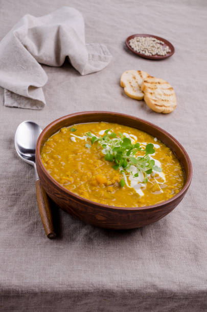 istock Thick soup with lentils and vegetables 1340622364