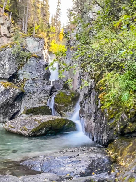 istock Water Cascading Over Rocks and Waterfall 1340623070