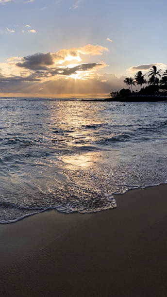 istock Sunset at Waiohai Beach 1340623612