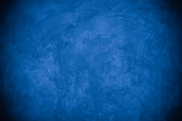 istock Old wall pattern texture cement blue dark abstract  blue color design are light with black gradient background. 1340648388
