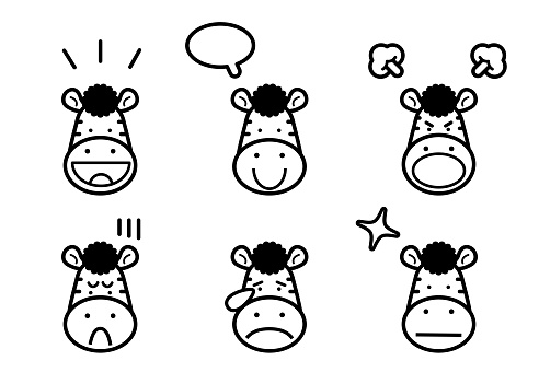 Free download of cartoon zebra face vector graphics and illustrations Free download of cartoon zebra face vector graphics and illustrations