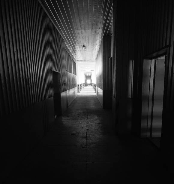 istock Corridor in the factory 1340658816