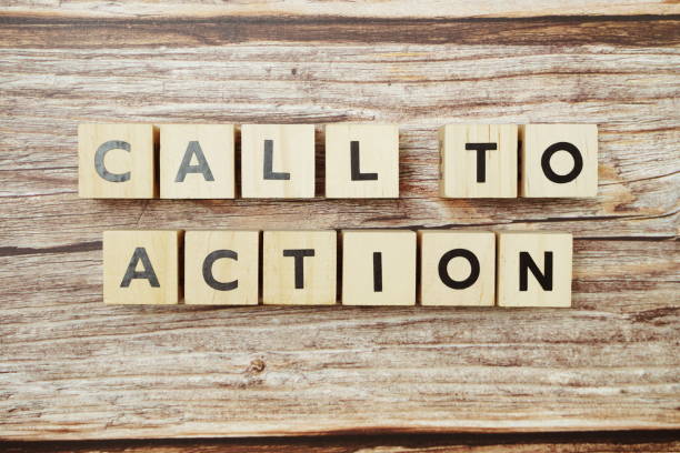 istock Call to Action alphabet letter on wooden background 1340660374