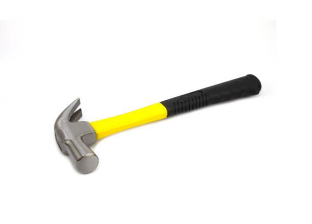 istock yellow hammer on white background 1340663485