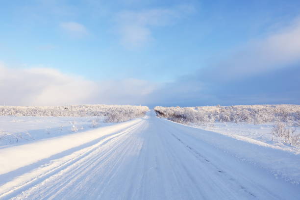 istock road at a sunny winter day 1340663573
