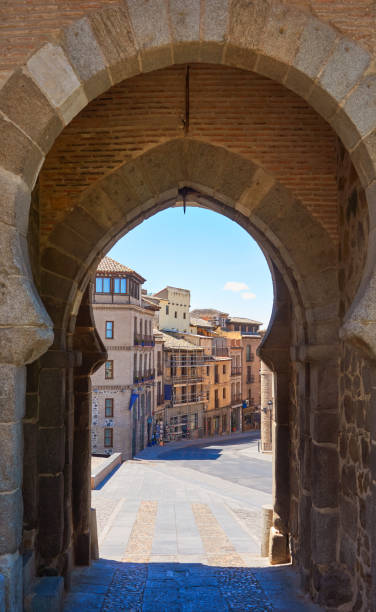 istock Toledo Puerta del Sol door in Spain 1340668906