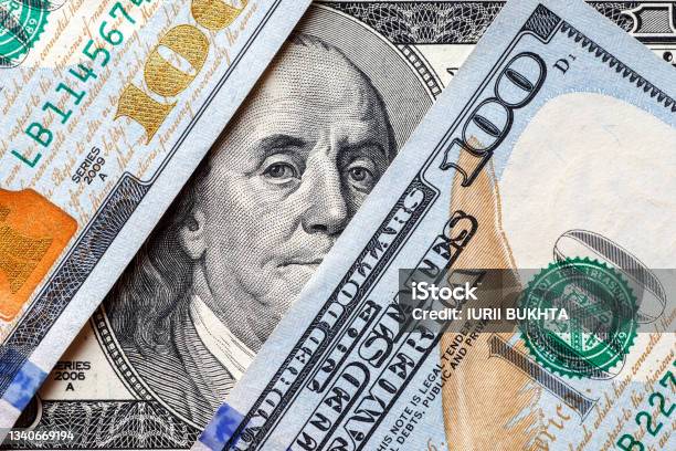 Money American Hundred Dollar Billscloseup Of Assorted American Banknotesus Currency Scattered On The Tableamerica Currency Dollor Currencyworld Economic Crisis Associated With Coronovirus Stock Photo - Download Image Now