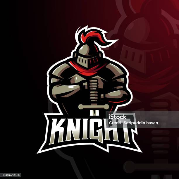 Knight Commander Logo Knight Logo Stock Illustration - Download Image Now - Anger, Armed ...