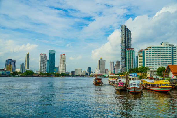 istock Thailand Bangkok skyline and the Chao Phraya River 1340671187