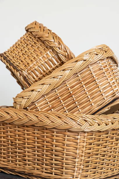istock products from a rod. wickerwork is a traditional folk craft. handmade. 1340674378