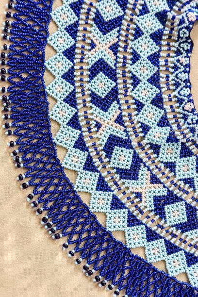 istock traditional clothes and beaded jewelry. traditional ornaments and patterns. handmade. 1340675370