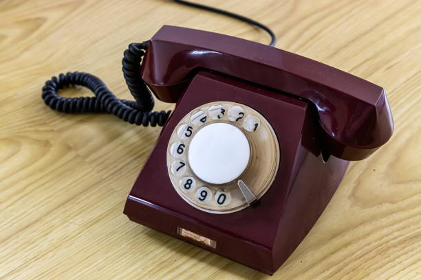 istock phone with disk dialing. means of communication. Retro 1340676722