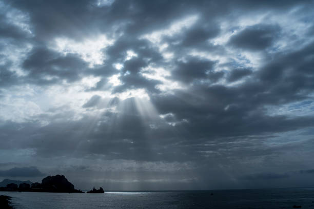 istock Cloudy sunrise over the mediterranean sea 1340677028