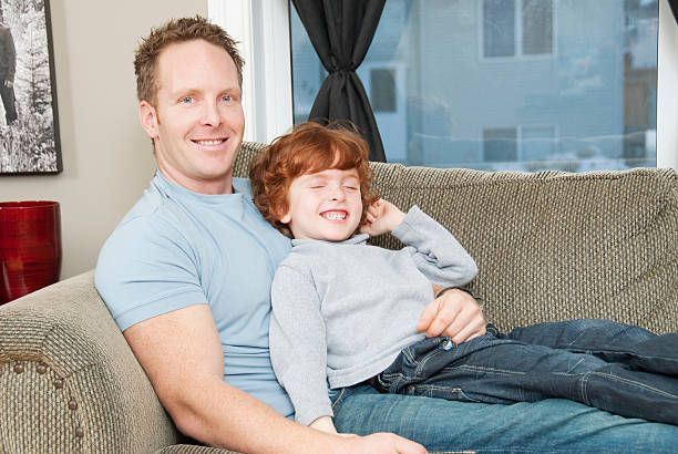 istock Father and Son at Home 134067759