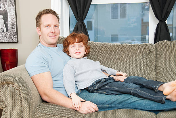 istock Father and Son at Home 134067788