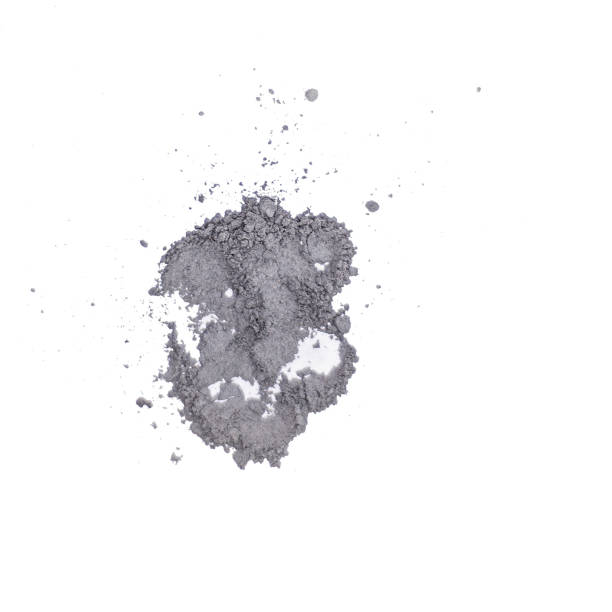 istock black volcanic cosmetic clay texture isolated on white background, cosmetic clay solution for advertising of skin care product 1340679930