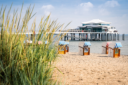 During the day in Timmendorfer Strand on the Baltic sea.