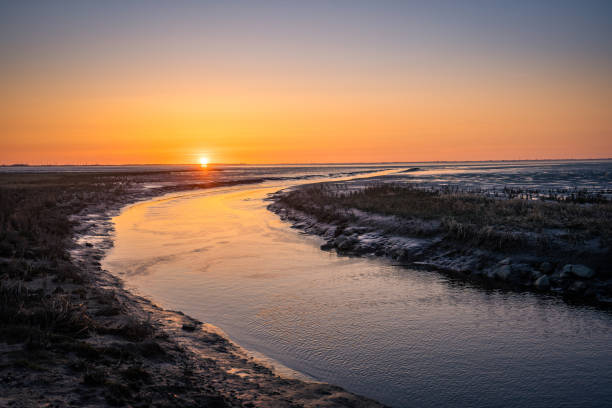 istock Sunset on the North Sea coast 1340680777