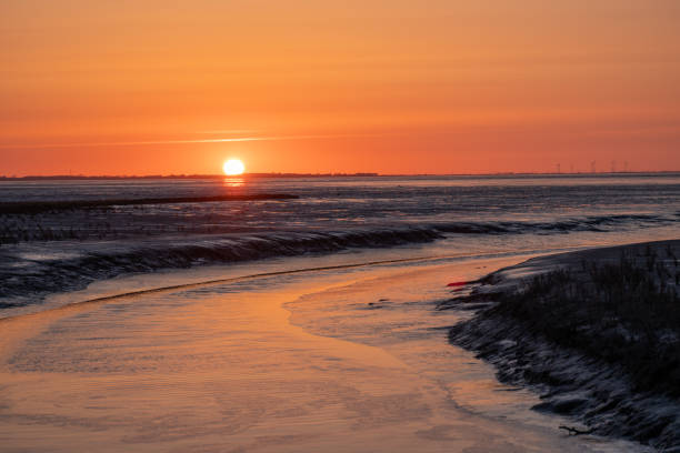 istock Sunset on the North Sea coast 1340680793