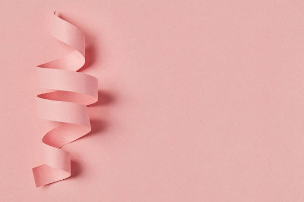 Pink paper ribbon