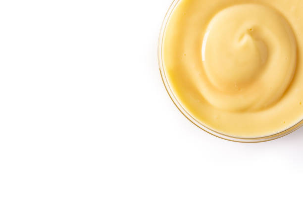 istock Pastry cream in a bowl 1340688329