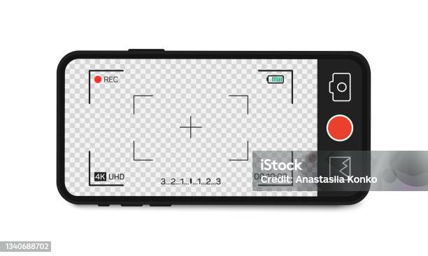 Cell Camera Graphics Mobile Phone With Camera Interface Mobile App Application Photo And ...
