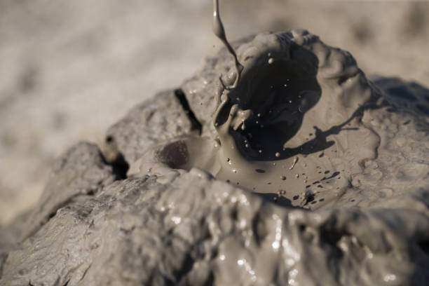 istock Mud volcano in Azerbaijan desert 1340689567