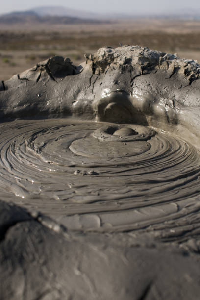 istock Mud volcano in Azerbaijan desert 1340689650