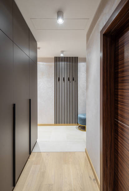 istock Modern light interior of luxury apartment. Hallway. 1340695347