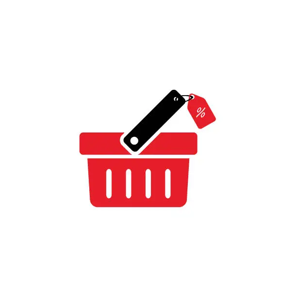 Vector illustration of Shopping basket