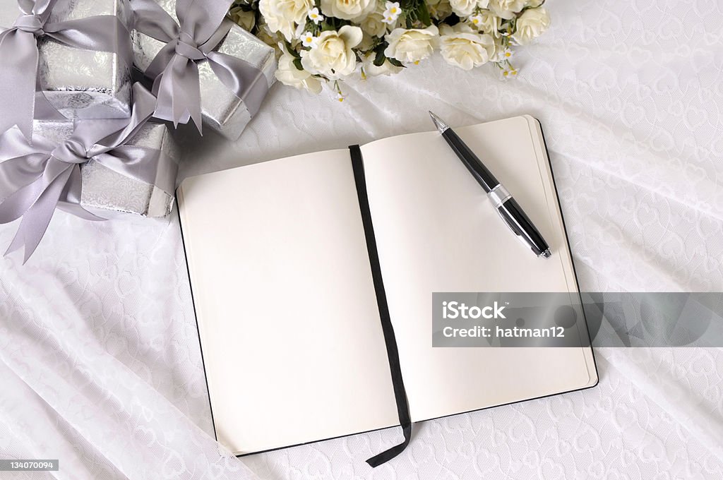 Boda regalos y escribir Reserve - Foto de stock de Libro de los huéspedes libre de derechos