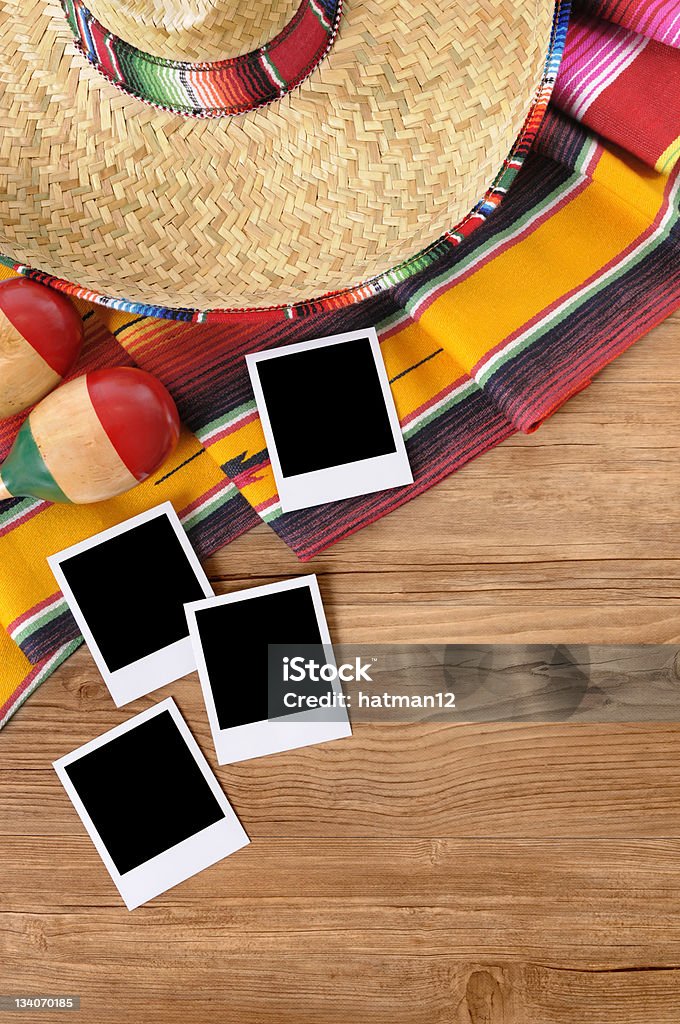 Mexicana fondo con fotos en blanco. - Foto de stock de Amarillo - Color libre de derechos