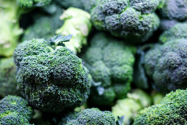 istock close up Broccoli background  in a pile on a market 1340703180
