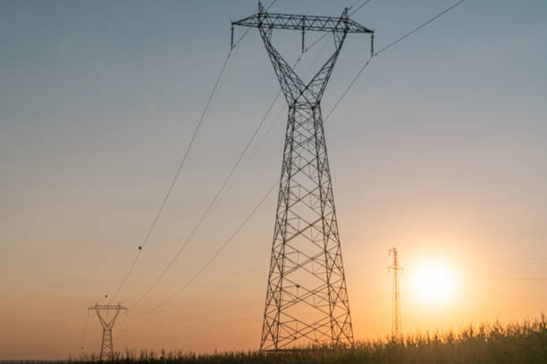 istock Overhead Power Lines - Energy distribution - High Voltage 1340705013