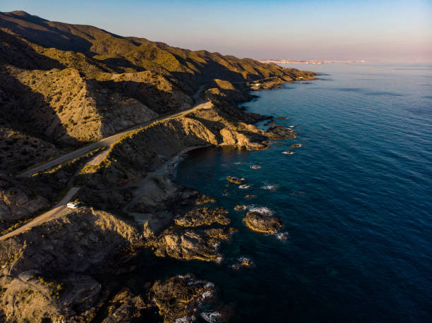 istock Camper car on coast, Almeria Spain 1340705293