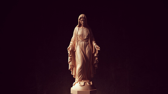 Virgin Mary Madonna Statue Religion Saint Art Sculpture God
